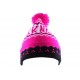 Bonnet Ny Rose et Noir avec pompon ANCIENNES COLLECTIONS divers