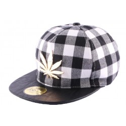 Snapback JBB Couture Carreaux Noire et Blanc ANCIENNES COLLECTIONS divers