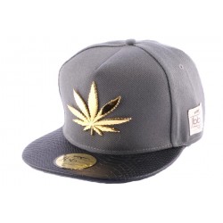 Snapback JBB Couture Grise avec plaque dorée ANCIENNES COLLECTIONS divers