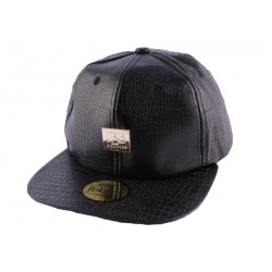 Snapback JBB Couture Noir et Croco ANCIENNES COLLECTIONS divers