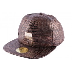 Snapback JBB Couture Marron/or Croco ANCIENNES COLLECTIONS divers