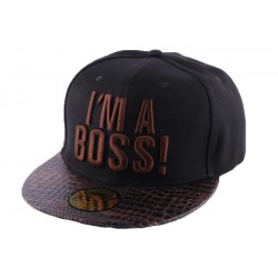 Snapback JBB Couture I'm a Boss noire/marron ANCIENNES COLLECTIONS divers