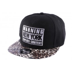 Snapback Warning New York Noire et Leopard ANCIENNES COLLECTIONS divers