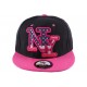 Snapback NY Noire et visière Rose ANCIENNES COLLECTIONS divers