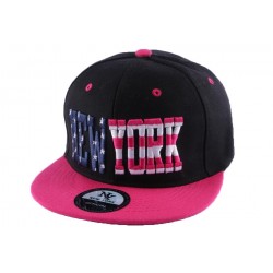 Snapback NY Noire et Rose New York ANCIENNES COLLECTIONS divers