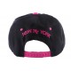 Snapback NY Noire et visière Rose ANCIENNES COLLECTIONS divers