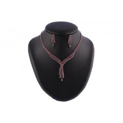 Collier Emilia en Strass Bordeaux ANCIENNES COLLECTIONS divers