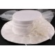 Chapeau mariage Canotier Eliane Ivoire ANCIENNES COLLECTIONS divers