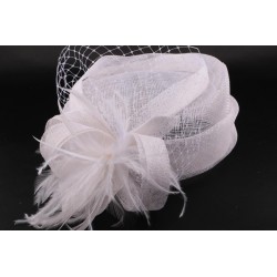 Chapeau mariage Calot Cioly blanc ANCIENNES COLLECTIONS divers