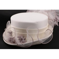 Chapeau Mariage Violetta Amazone écru lilas ANCIENNES COLLECTIONS divers