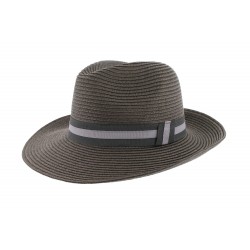 Chapeau Paille Mottled Herman Headwear Taupe ANCIENNES COLLECTIONS divers