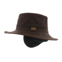 Chapeau pluie Rain Eurico Marron Coton Huilé ANCIENNES COLLECTIONS divers