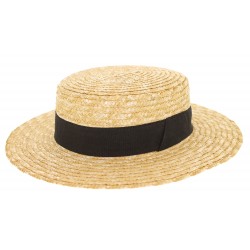 Chapeau paille Canotier Naturel Herman Headwear ANCIENNES COLLECTIONS divers