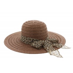 Chapeau paille été marron Herman Headwear ANCIENNES COLLECTIONS divers