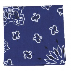 Carré Imprimé Bandana Bleu Marine ANCIENNES COLLECTIONS divers