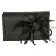 Pochette Cérémonie Falbala Sisal noir avec fleur noir ANCIENNES COLLECTIONS divers