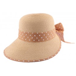 Chapeau paille Vulcano en mottled naturel et beige ANCIENNES COLLECTIONS divers