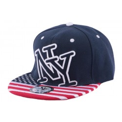 Snapback NY bleu avec drapeau USA ANCIENNES COLLECTIONS divers