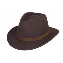 Chapeau feutre Herman Sky Marron ANCIENNES COLLECTIONS divers