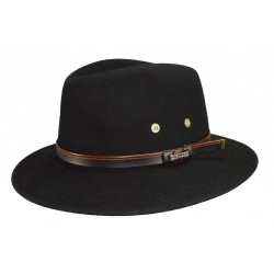 Chapeau de feutre Herman Mac Carthy Noir ANCIENNES COLLECTIONS divers