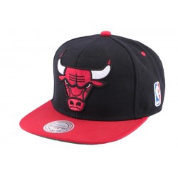 Snapback Chicago Bulls Mitchell and Ness noir ANCIENNES COLLECTIONS divers