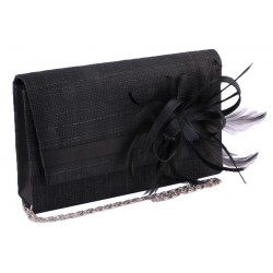 Pochette Cérémonie Falbalyne Noire ANCIENNES COLLECTIONS divers