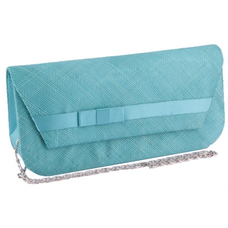 Pochette Cérémonie Estelle Turquoise ANCIENNES COLLECTIONS divers