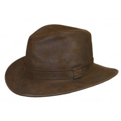 Chapeau suédine Savant Marron ANCIENNES COLLECTIONS divers