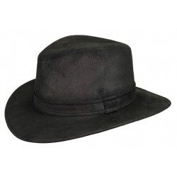 Chapeau suédine Savant Noir ANCIENNES COLLECTIONS divers