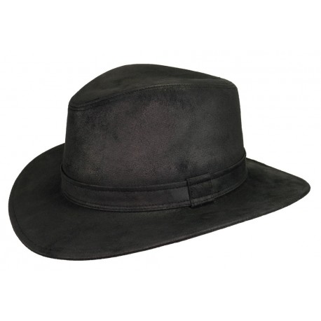 Chapeau suédine Savant Noir ANCIENNES COLLECTIONS divers