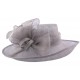 Chapeau Cérémonie Airelle en sisal Gris ANCIENNES COLLECTIONS divers