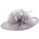 Chapeau Cérémonie Airelle en sisal Gris ANCIENNES COLLECTIONS divers