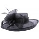 Chapeau Cérémonie Airelle en sisal Noir ANCIENNES COLLECTIONS divers