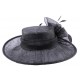 Chapeau Cérémonie Airelle en sisal Noir ANCIENNES COLLECTIONS divers