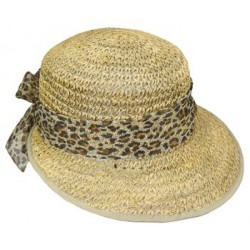 Chapeau paille Penny naturel/leopard ANCIENNES COLLECTIONS divers