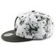 Snapback Hip Hop Florale Blanche et Noire ANCIENNES COLLECTIONS divers