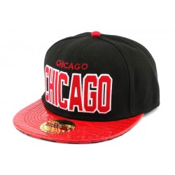 Snapback Landtaylor Chicago Noire et Rouge ANCIENNES COLLECTIONS divers