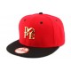 Snapback landtaylor Rouge avec Logo DOPE ANCIENNES COLLECTIONS divers