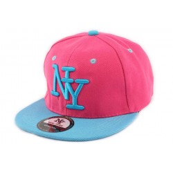 Casquette Snapback Ny Rose et bleue enfant jusqu'a 7 ans ANCIENNES COLLECTIONS divers