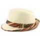 Chapeau Paille Hermy Beige Rouge ANCIENNES COLLECTIONS divers