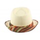 Chapeau Paille Hermy Beige Rouge ANCIENNES COLLECTIONS divers