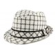 Chapeau Paille Spenta Noir et Blanc ANCIENNES COLLECTIONS divers