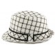 Chapeau Paille Spenta Noir et Blanc ANCIENNES COLLECTIONS divers