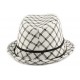 Chapeau Paille Spenta Noir et Blanc ANCIENNES COLLECTIONS divers