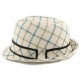 Chapeau Paille Spenta Beige et Bleu ANCIENNES COLLECTIONS divers