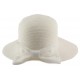 Chapeau Paille Zely en mottled Blanche ANCIENNES COLLECTIONS divers