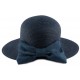 Chapeau Paille Zely en mottled Bleue Marine ANCIENNES COLLECTIONS divers