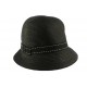 Chapeau Paille Coco Mottled Noir ANCIENNES COLLECTIONS divers