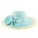 Chapeau Paille Lubly Turquoise ANCIENNES COLLECTIONS divers