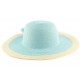 Chapeau Paille Lubly Turquoise ANCIENNES COLLECTIONS divers